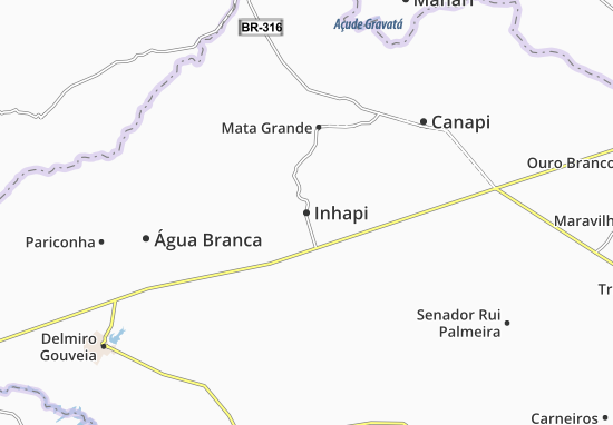 Mapa Inhapi