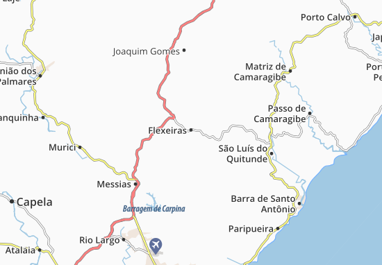 Mapa MICHELIN Alagoas - mapa Alagoas - ViaMichelin
