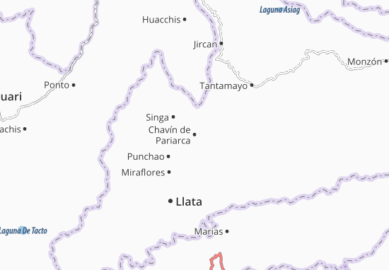 Mapa Chavín de Pariarca