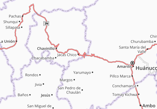 Karte Stadtplan Jacas Chico