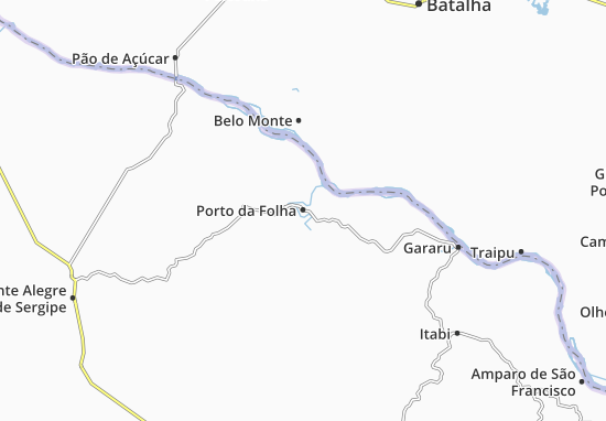 Kaart Plattegrond Porto da Folha