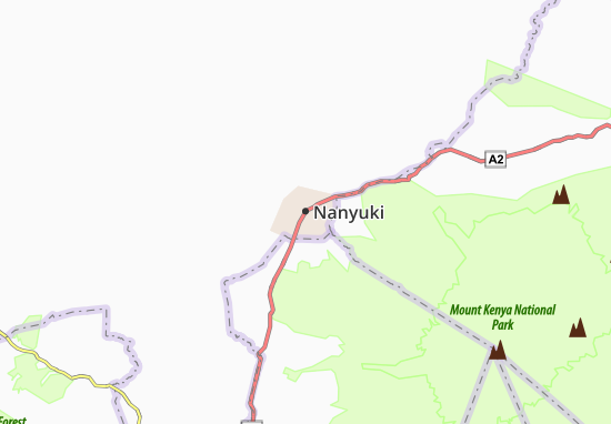 Kaart Plattegrond Nanyuki