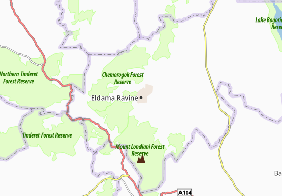 Mapa Eldama Ravine