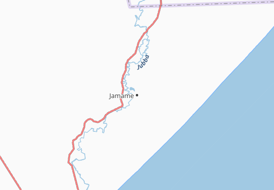Mapa Jamame
