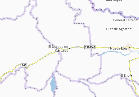 Kaart Plattegrond El Dorado de Cascales