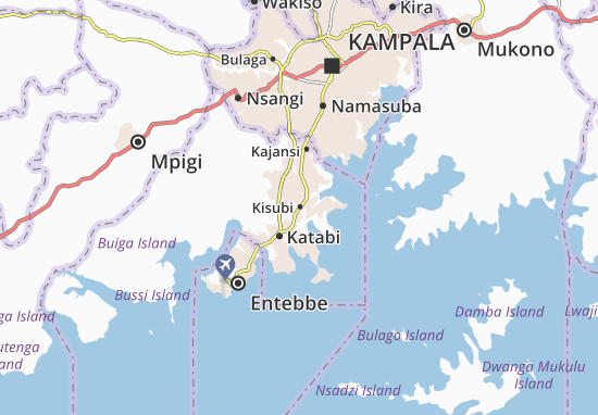 Kaart Plattegrond Kisubi
