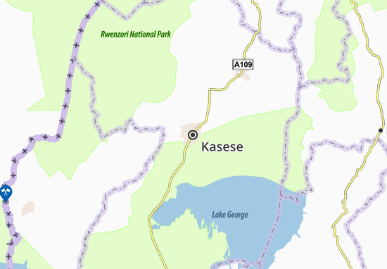 Mapa Kasese