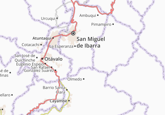 Karte Stadtplan Angochagua
