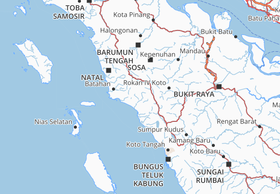 Karte Stadtplan Pasaman