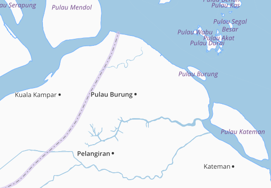 Kaart Plattegrond Pulau Burung