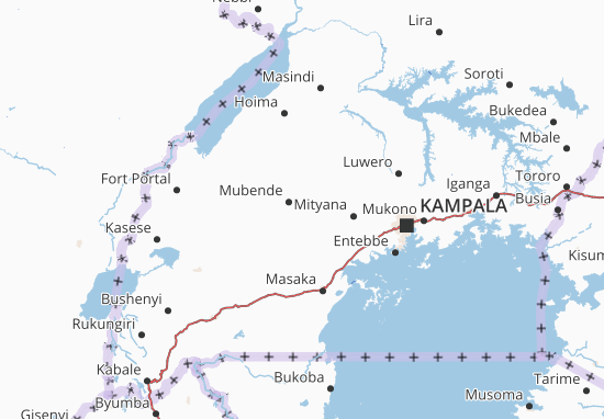 Mapa Mubende