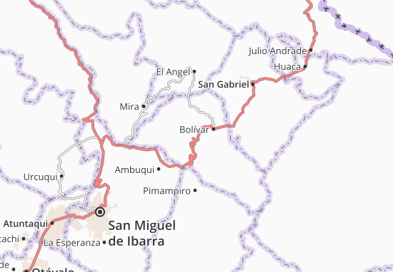 Karte Stadtplan Los Andes