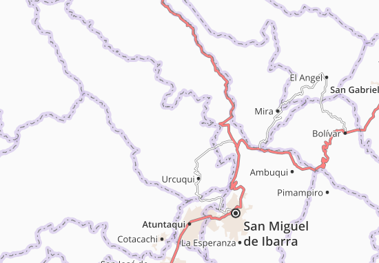 Karte Stadtplan Cahuasqui