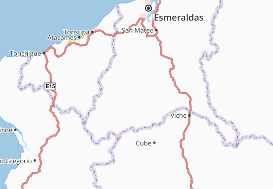 Karte Stadtplan Coronel Carlos Concha Torres