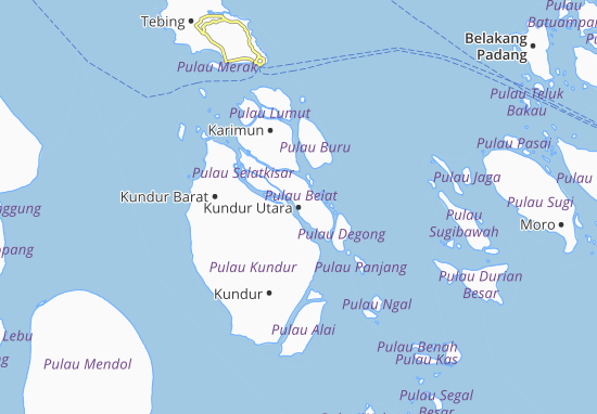 Karte Stadtplan Kundur Utara