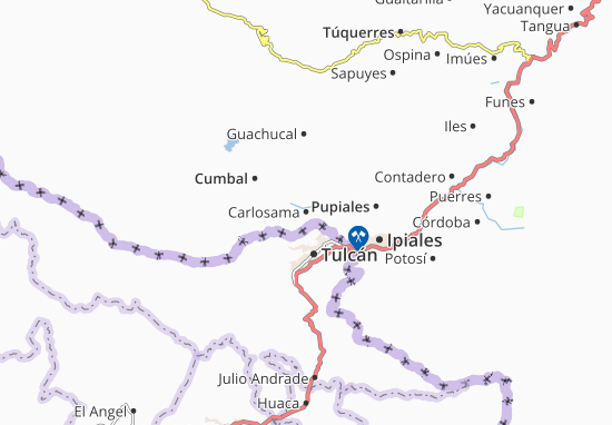 Karte Stadtplan Carlosama