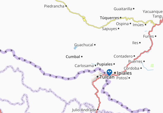 Kaart Plattegrond Cumbal