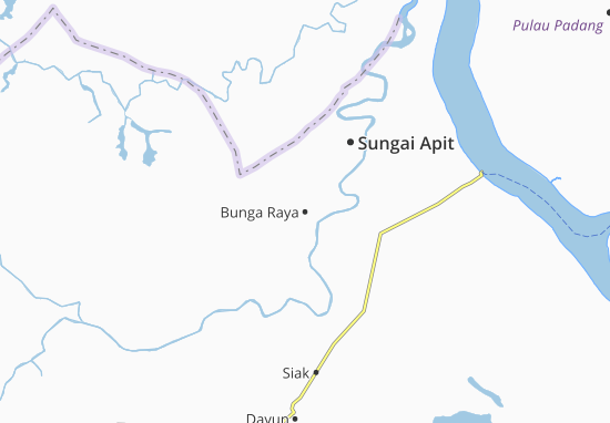Karte Stadtplan Bunga Raya