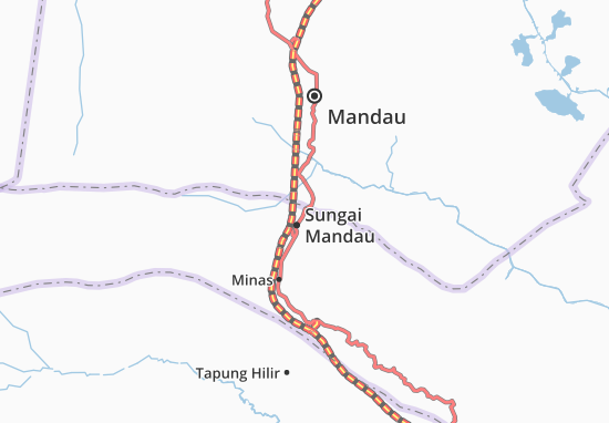 Karte Stadtplan Sungai Mandau