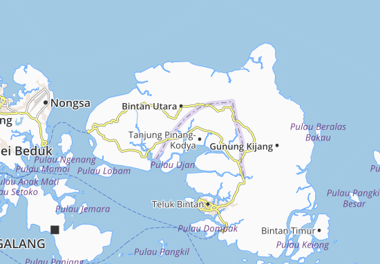 Mapa Tanjung Pinang-Kodya