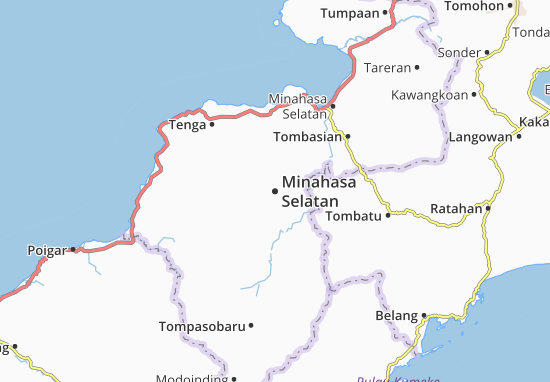 Mapa Minahasa Selatan