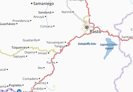 Karte Stadtplan Tangua