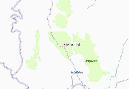 Karte Stadtplan Maralal