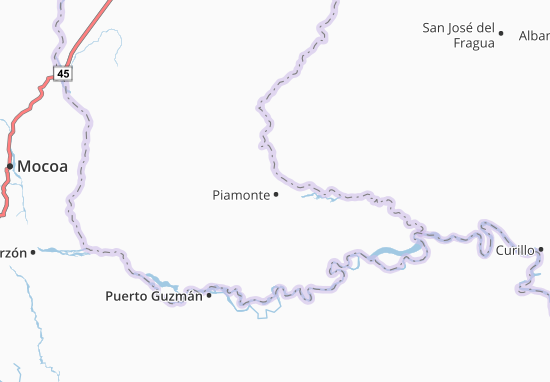 Mapa Piamonte