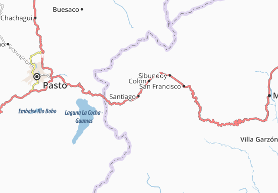 Karte Stadtplan Santiago