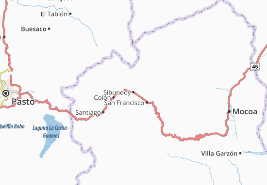 Sibundoy Map