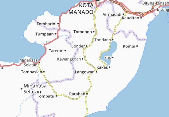 Mapa Kawangkoan