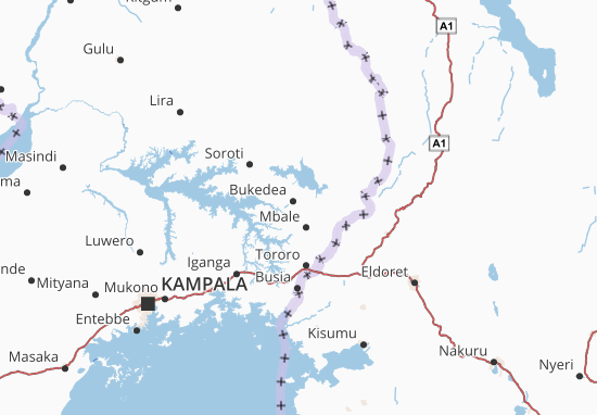 Mapa Bukedea