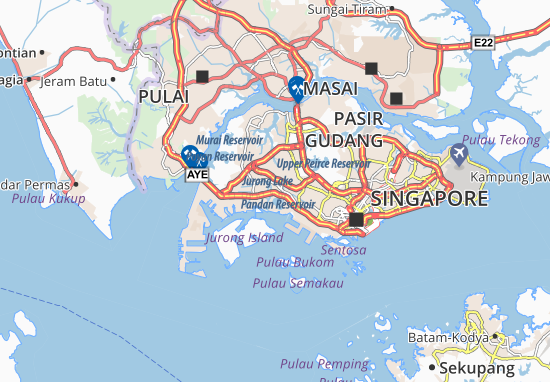 Mapa Jurong East