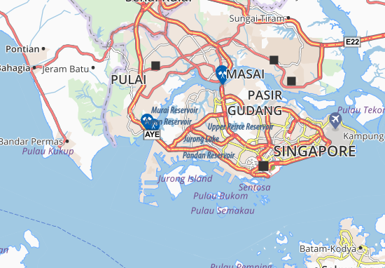 Mapa Jurong West