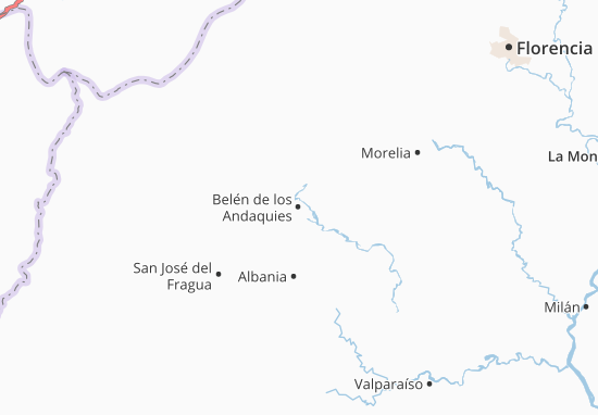 Karte Stadtplan Belén de los Andaquies