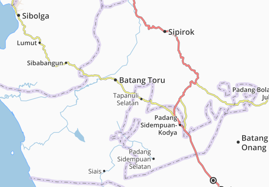 Kaart Plattegrond Padang Sidempuan Barat