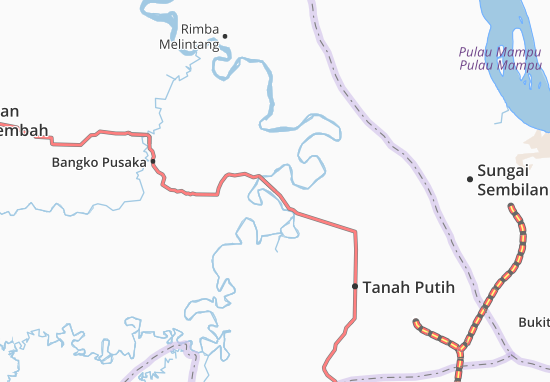 Mapa Tanah Putih Tanjung Melawan