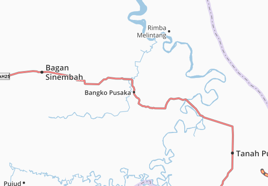 Karte Stadtplan Bangko Pusaka