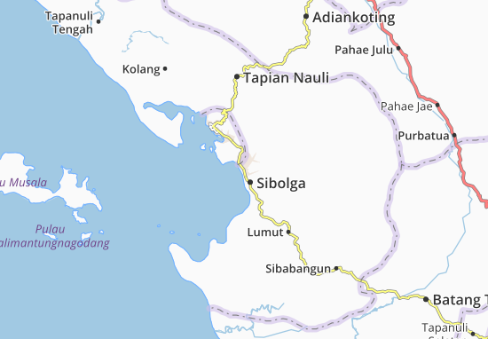 Kaart Plattegrond Sibolga
