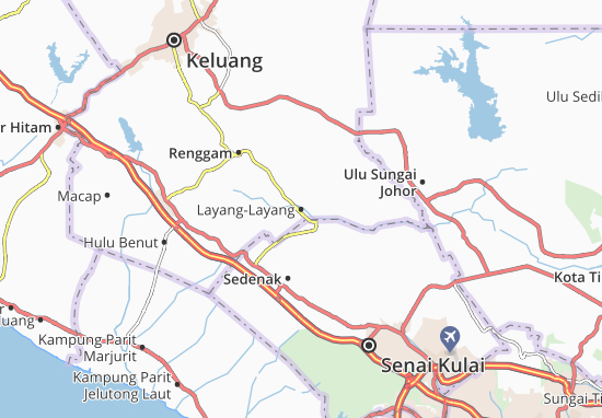 Karte Stadtplan Layang-Layang