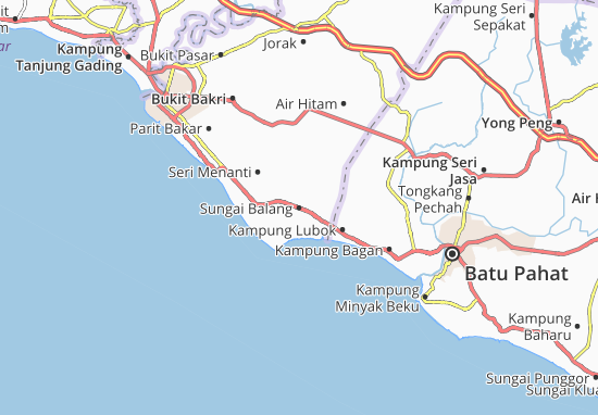 Mapa Sungai Balang