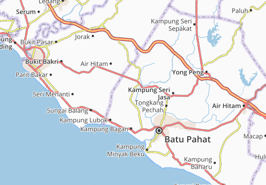Karte Stadtplan Simpang Kiri
