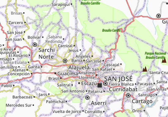 Karte Stadtplan San Pablo