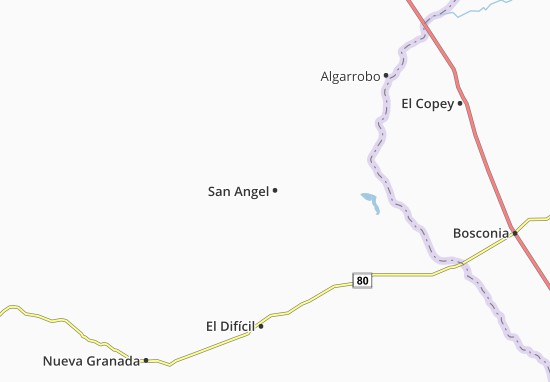 Kaart Plattegrond San Angel