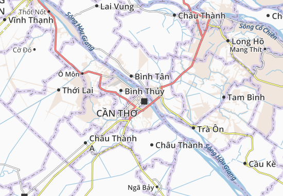Karte Stadtplan Cái Khế