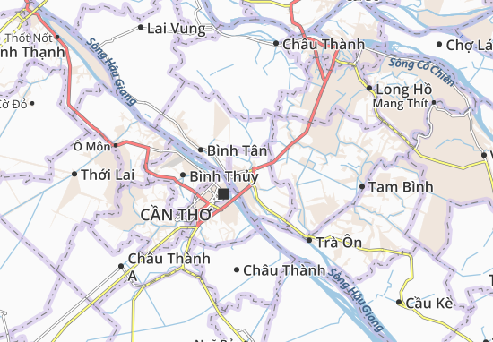 Karte Stadtplan Bình Minh