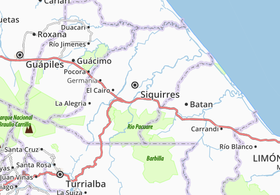 Mapa Pacuarito