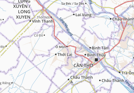 Karte Stadtplan Ô Môn