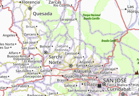Mapa Sabana Redonda
