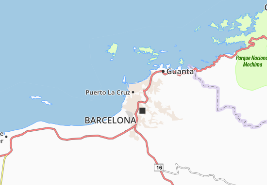 Mapa Puerto La Cruz
